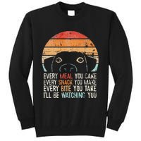 Retro Dog Lover Black Cotton Blend Funny & Classic Fit For Kids Tall Sweatshirt