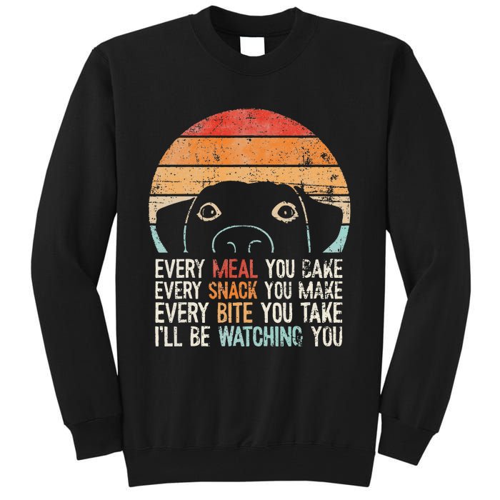 Retro Dog Lover Black Cotton Blend Funny & Classic Fit For Kids Tall Sweatshirt