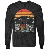 Retro Dog Lover Black Cotton Blend Funny & Classic Fit For Kids Tie-Dye Long Sleeve Shirt