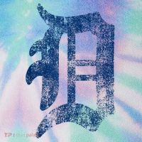 Retro Detroit Letter D Throwback Design Legacy Tie Dye Trucker Hat