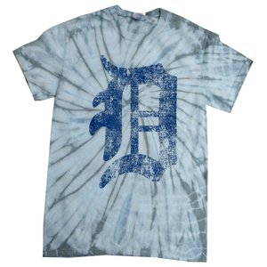 Retro Detroit Letter D Throwback Design Tie-Dye T-Shirt