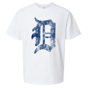 Retro Detroit Letter D Throwback Design Sueded Cloud Jersey T-Shirt