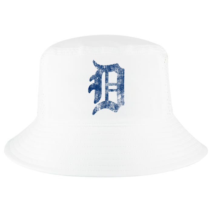 Retro Detroit Letter D Throwback Design Cool Comfort Performance Bucket Hat