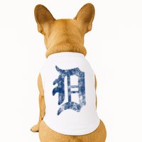 Retro Detroit Letter D Throwback Design Doggie Tank