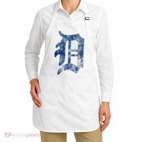 Retro Detroit Letter D Throwback Design Apron