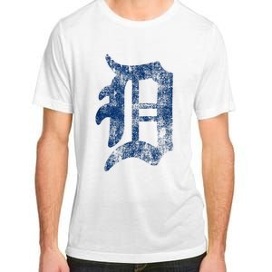 Retro Detroit Letter D Throwback Design Adult ChromaSoft Performance T-Shirt