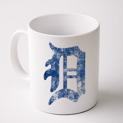 Retro Detroit Letter D Throwback Design Mug