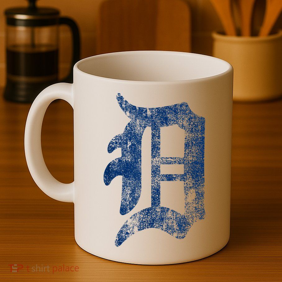 Retro Detroit Letter D Throwback Design Mug