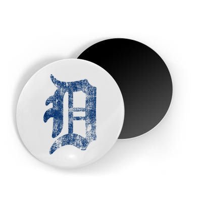 Retro Detroit Letter D Throwback Design Magnet