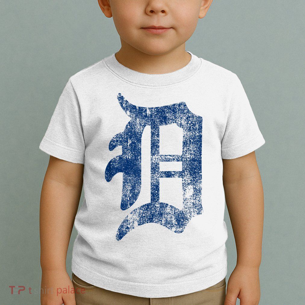 Retro Detroit Letter D Throwback Design Toddler T-Shirt