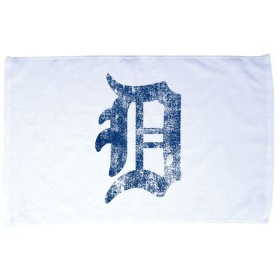 Retro Detroit Letter D Throwback Design Microfiber Hand Towel