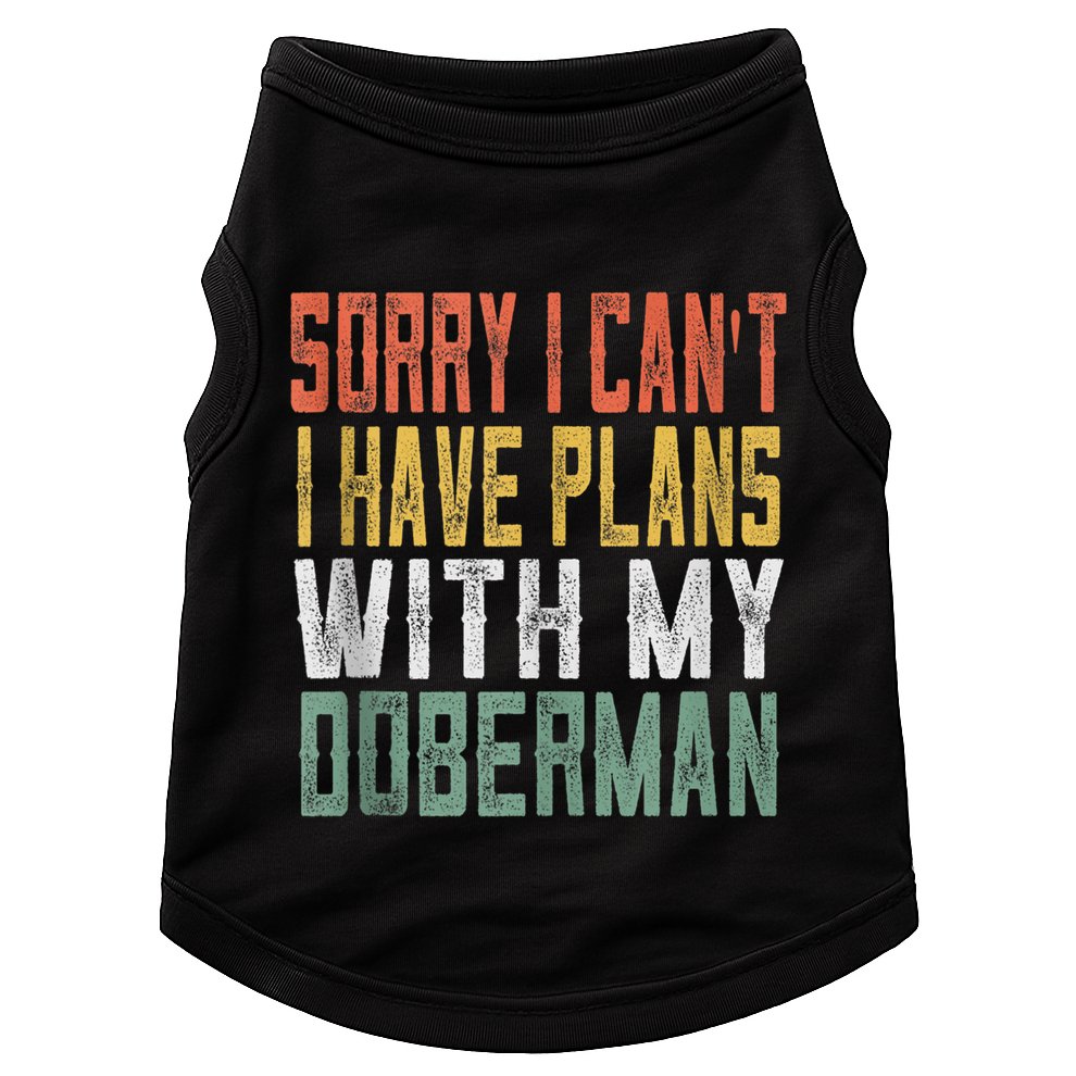 Retro Dog Lover Gag Gifts For And Doberman Lover Tank Top Doggie Tank