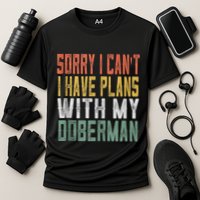 Retro Dog Lover Gag Gifts For And Doberman Lover Tank Top Cooling Performance Crew T-Shirt