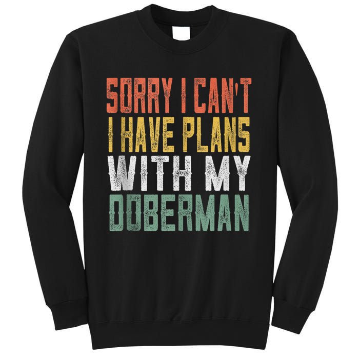 Retro Dog Lover Gag Gifts For And Doberman Lover Tank Top Sweatshirt