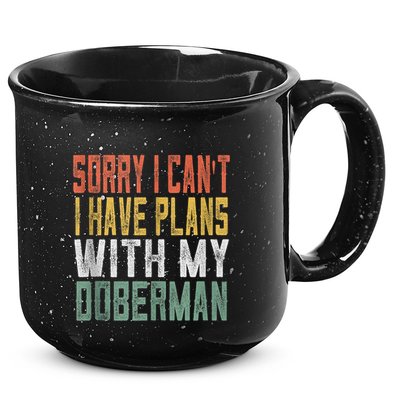 Retro Dog Lover Gag Gifts For And Doberman Lover Tank Top 15oz Campfire Ceramic Mug