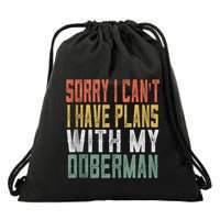Retro Dog Lover Gag Gifts For And Doberman Lover Tank Top Drawstring Bag
