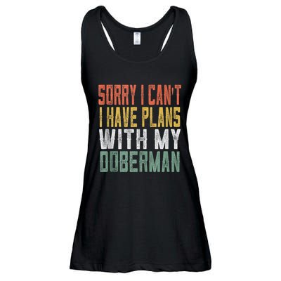 Retro Dog Lover Gag Gifts For And Doberman Lover Tank Top Ladies Essential Flowy Tank