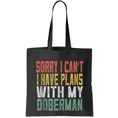 Retro Dog Lover Gag Gifts For And Doberman Lover Tank Top Bag