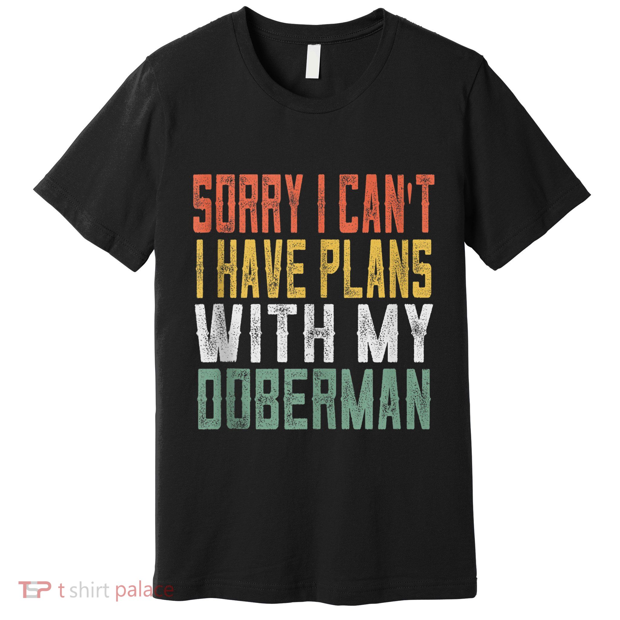 Retro Dog Lover Gag Gifts For And Doberman Lover Tank Top Premium T-Shirt
