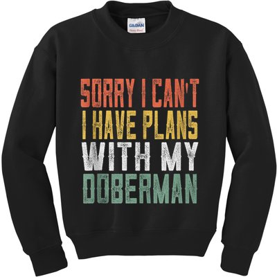 Retro Dog Lover Gag Gifts For And Doberman Lover Tank Top Kids Sweatshirt