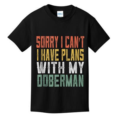 Retro Dog Lover Gag Gifts For And Doberman Lover Tank Top Kids T-Shirt