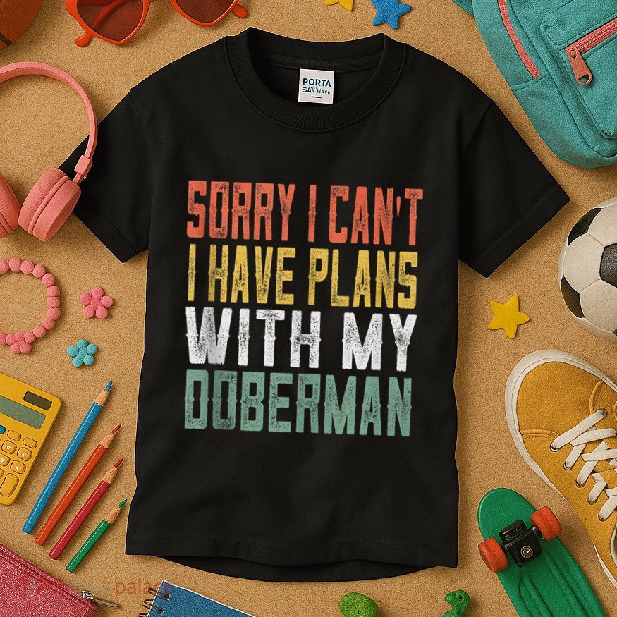 Retro Dog Lover Gag Gifts For And Doberman Lover Tank Top Kids T-Shirt