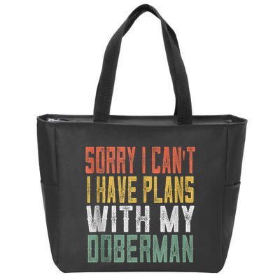 Retro Dog Lover Gag Gifts For And Doberman Lover Tank Top Zip Tote Bag