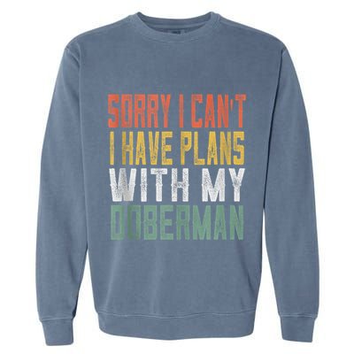 Retro Dog Lover Gag Gifts For And Doberman Lover Tank Top Garment-Dyed Sweatshirt