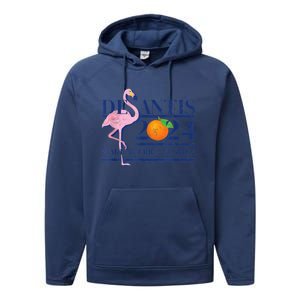 Ron Desantis Make America Florida Flamingo Election 2024 Performance Fleece Hoodie