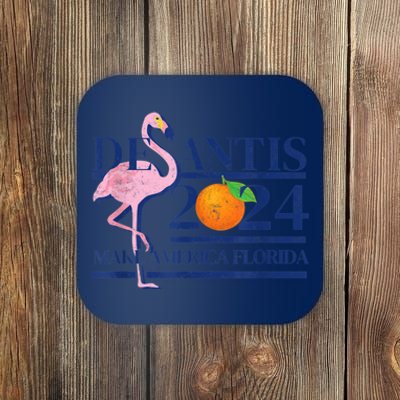 Ron Desantis Make America Florida Flamingo Election 2024 Coaster