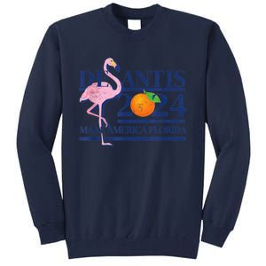 Ron Desantis Make America Florida Flamingo Election 2024 Tall Sweatshirt