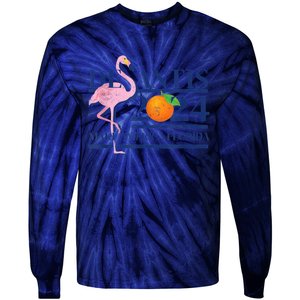 Ron Desantis Make America Florida Flamingo Election 2024 Tie-Dye Long Sleeve Shirt