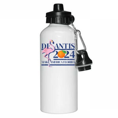 Ron Desantis Make America Florida Flamingo Election 2024 Aluminum Water Bottle