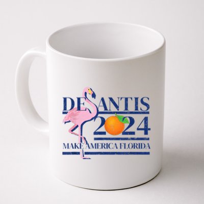 Ron Desantis Make America Florida Flamingo Election 2024 Coffee Mug