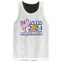 Ron Desantis Make America Florida Flamingo Election 2024 Mesh Reversible Basketball Jersey Tank