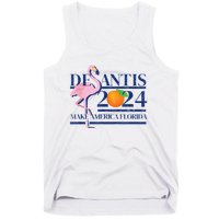 Ron Desantis Make America Florida Flamingo Election 2024 Tank Top