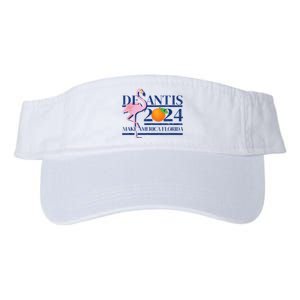 Ron Desantis Make America Florida Flamingo Election 2024 Valucap Bio-Washed Visor