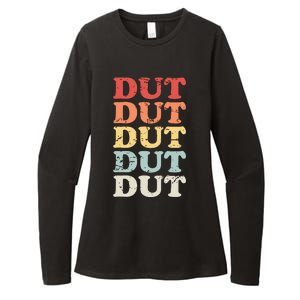 Retro DUT Marching Band Percussion Womens CVC Long Sleeve Shirt