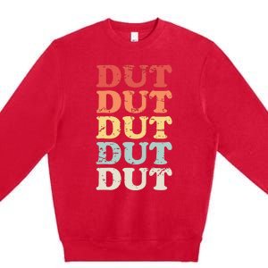 Retro DUT Marching Band Percussion Premium Crewneck Sweatshirt