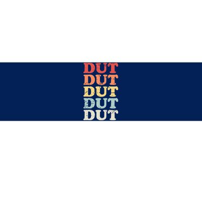 Retro DUT Marching Band Percussion Bumper Sticker