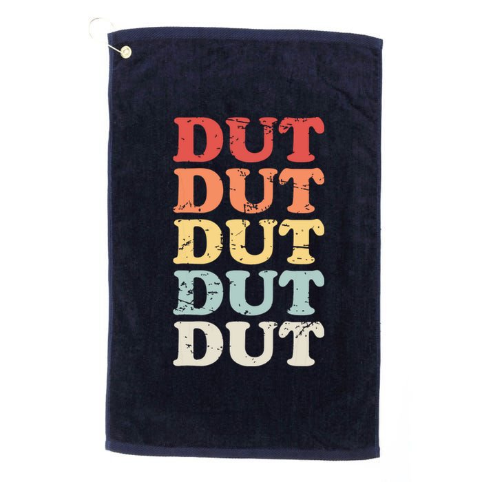 Retro DUT Marching Band Percussion Platinum Collection Golf Towel