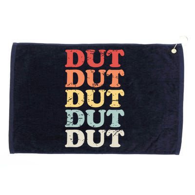 Retro DUT Marching Band Percussion Grommeted Golf Towel