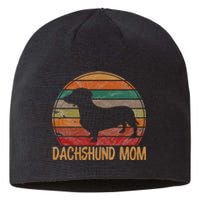 Retro Dachshund Mom Gift Doxie Dog Owner Mother Pet Mama Sustainable Beanie