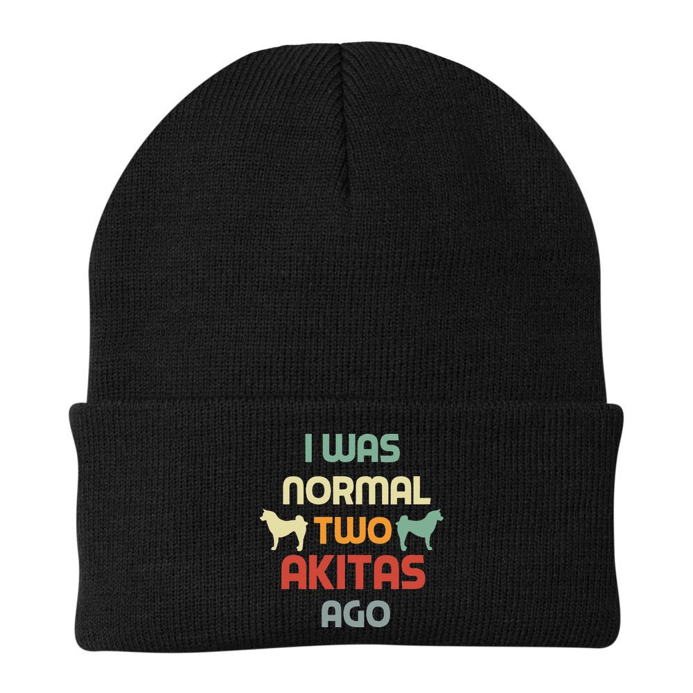 Retro Dog Mom Women Funny Akita Lover Owner Beanie