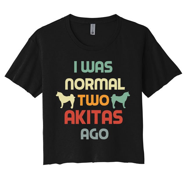Retro Dog Mom Women Funny Akita Lover Owner Crop Top