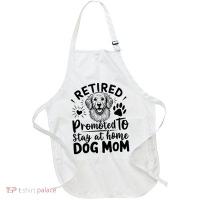 Retired Dog Mom Full-Length Apron With Pockets