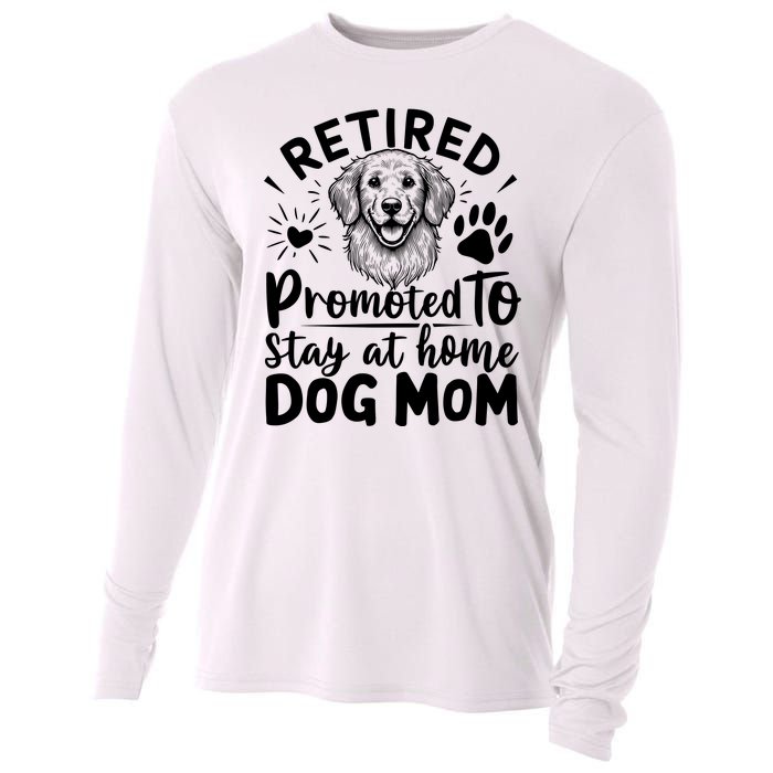 Retired Dog Mom Cooling Performance Long Sleeve Crew