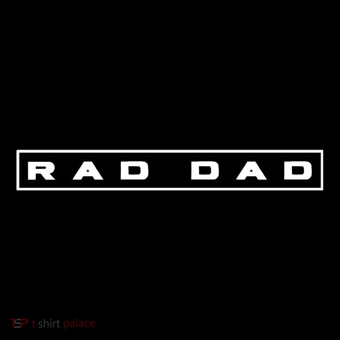 RAD DAD Minimal Logo Fathers Day Button