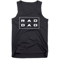 RAD DAD Minimal Logo Fathers Day Tank Top