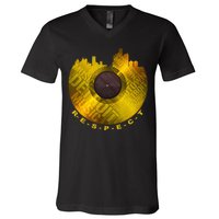 Respect Detroit Motown Respec V-Neck T-Shirt